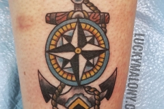 Anchor Tattoo by Lucky Malony