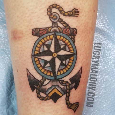 american traditional tattoos anchor
