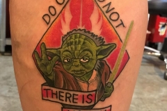 Star Wars Yoda Tattoo by Jake Tong