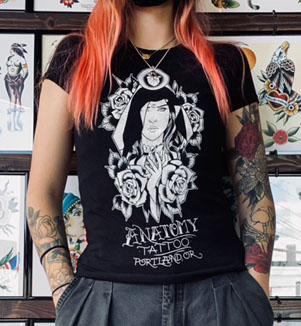 Woman's Style T-shirt Product sold by Anatomy Tattoo